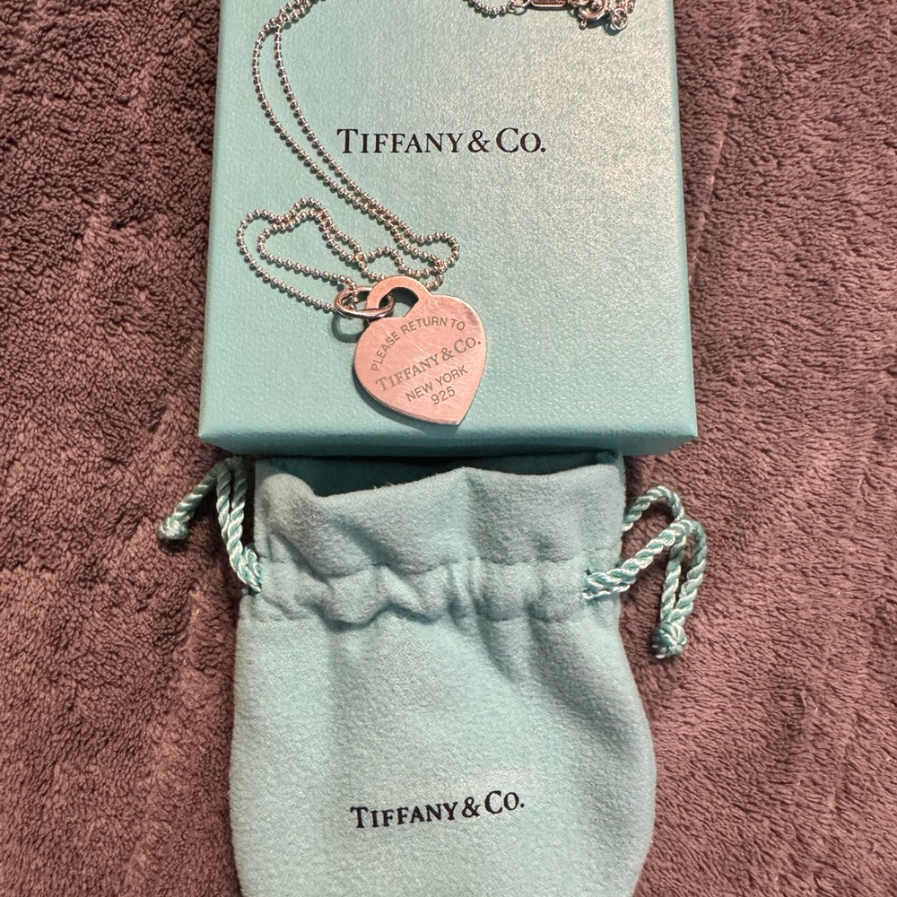 Tiffany & Co. Silver Heart Pendant Necklace